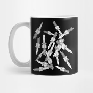 Spark Plug Pattern Mug